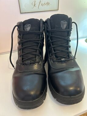Skechers Black Men's Tactical Lace-Up Work Boots